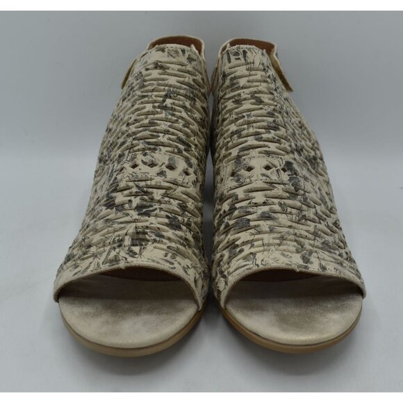 Remonte EU 41 US 9.5 Maryjane 70 Leather Perforated Metallic Heeled Sandals - Picture 8 of 16